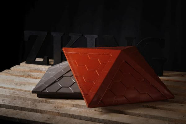 Колпак Zking Эверест Красный на столб 1.5х1.5 кирпича (390х390мм) в Истре фото