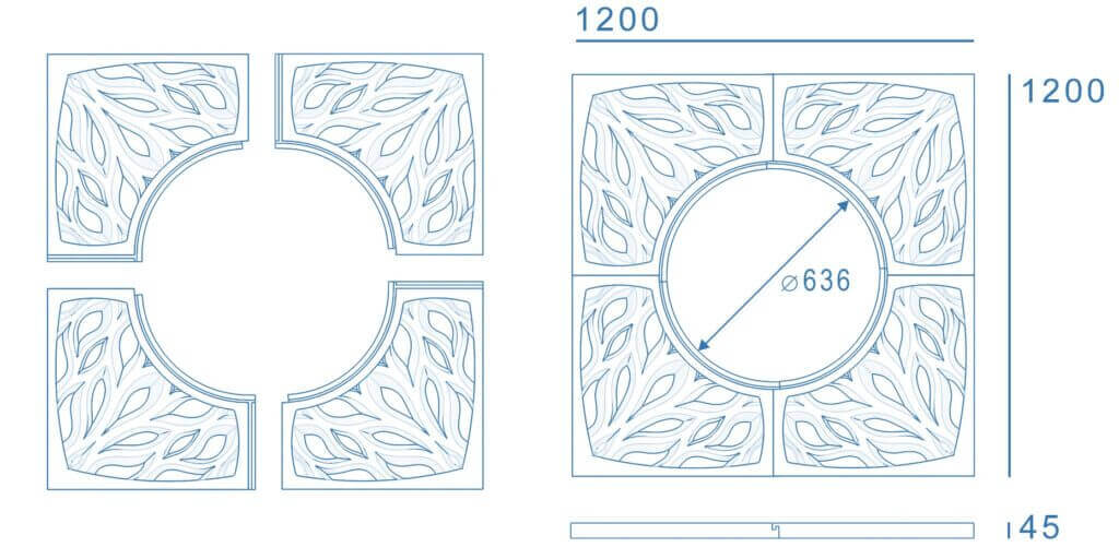Приствольная решетка для дерева ZKING CRUST 1.2х1.2м Черная в Истре фото