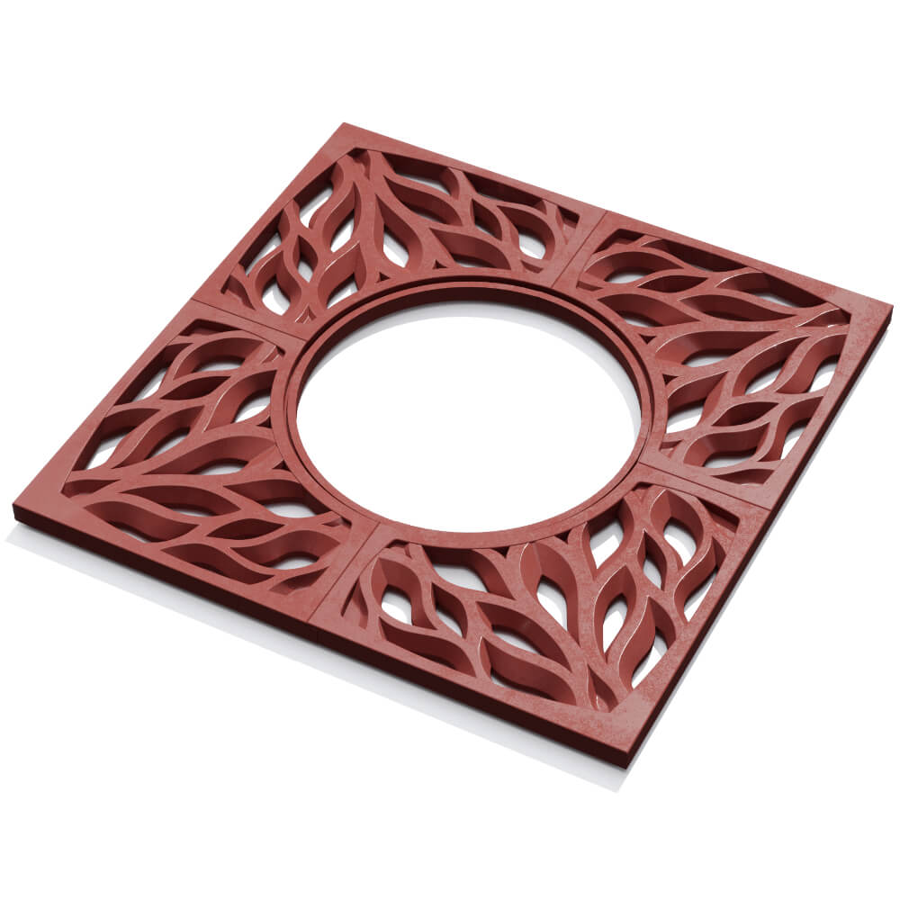 Приствольная решетка для дерева ZKING CRUST 1.2х1.2м Красная в Истре фото