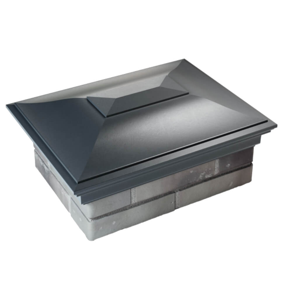 Колпак Zking Монблан Серый на столб 2х1.5 кирпича (515х385мм) Истра фото