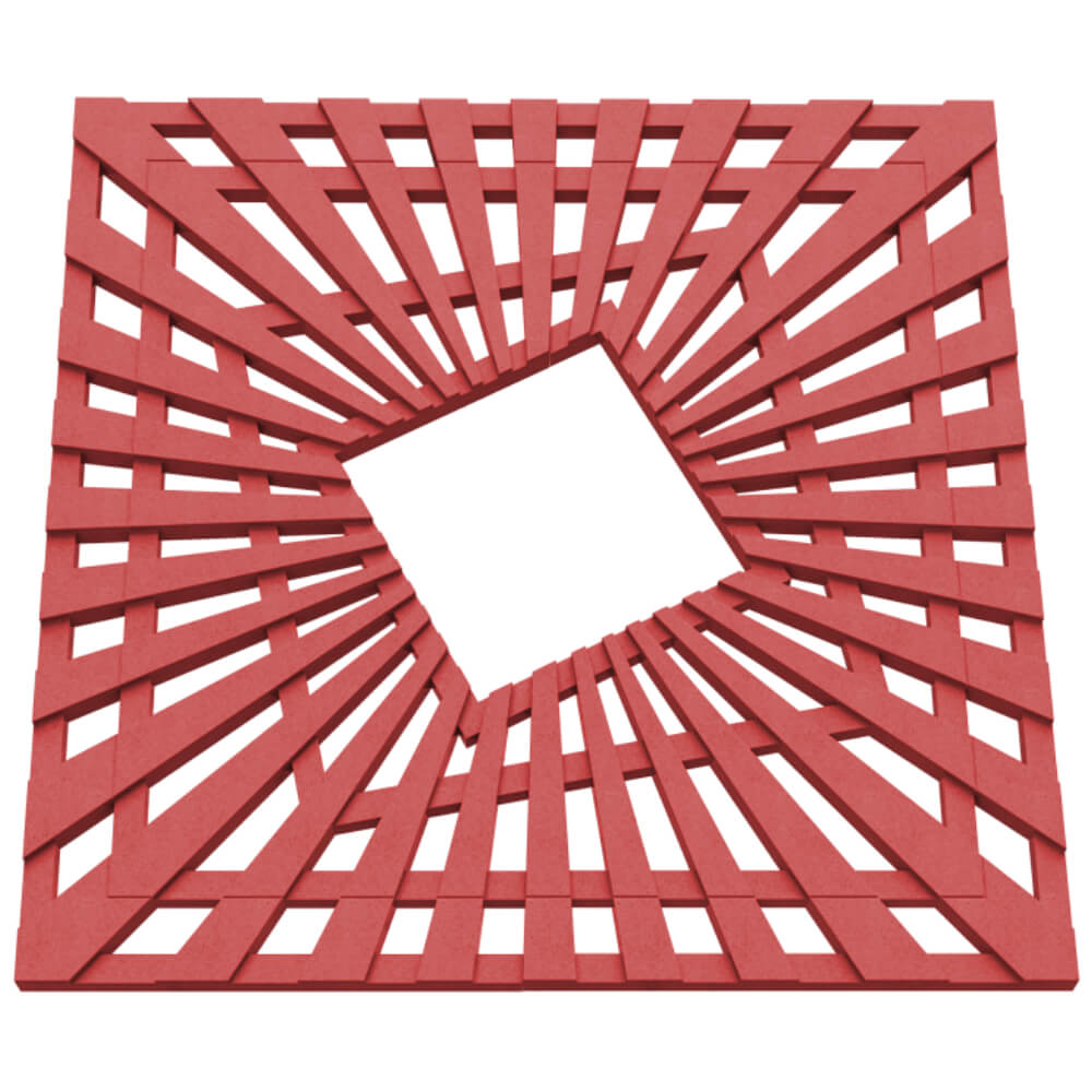 Приствольная решетка для дерева ZKING ATMOSPHERE 1.2х1.2м Красная в Истре фото