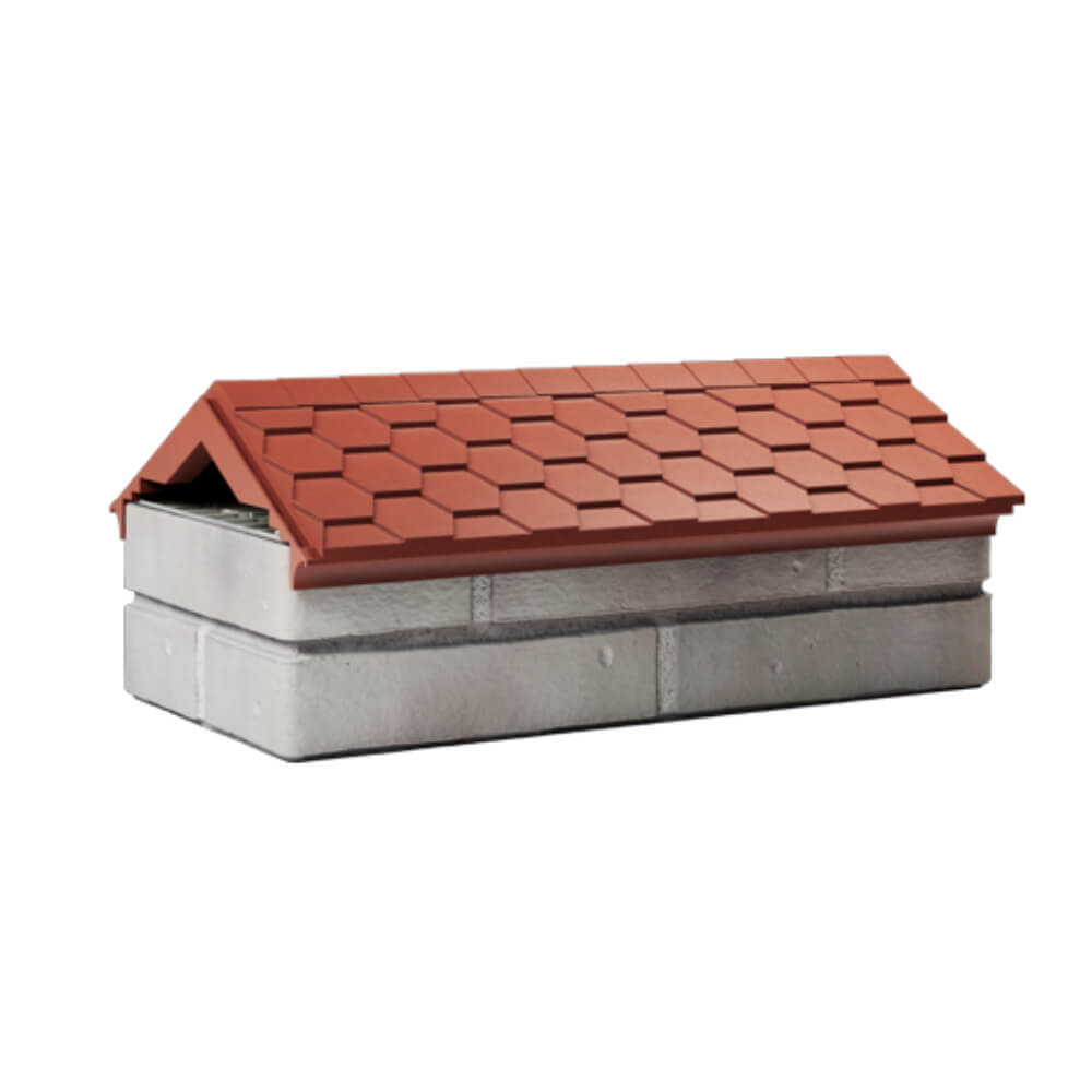Парапет Zking Эверест Красный с посадкой на 1 кирпич (200/225/255мм) Истра фото