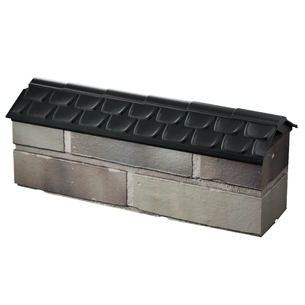 Парапет Zking Эльбрус Черный с посадкой на 0.5 кирпича (130мм) в Истре фото