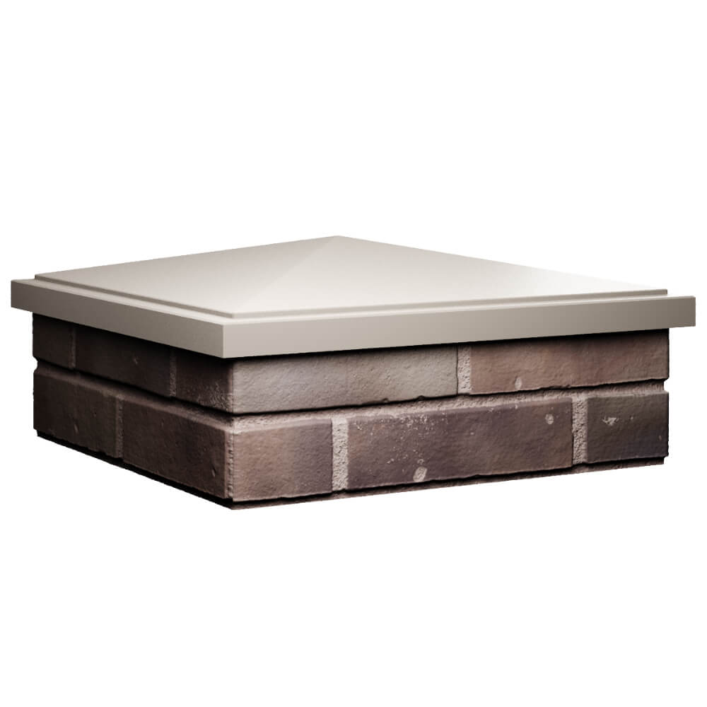 Колпак Zking БонаМоно Бежевый на столб 2х2 кирпича (515х515, 530х530мм) в Истре фото