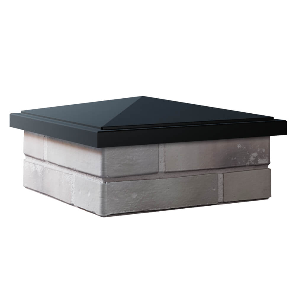 Колпак Zking БонаМоно Черный на столб 1.5х1.5 кирпича (385х385, 400х400мм) в Истре фото