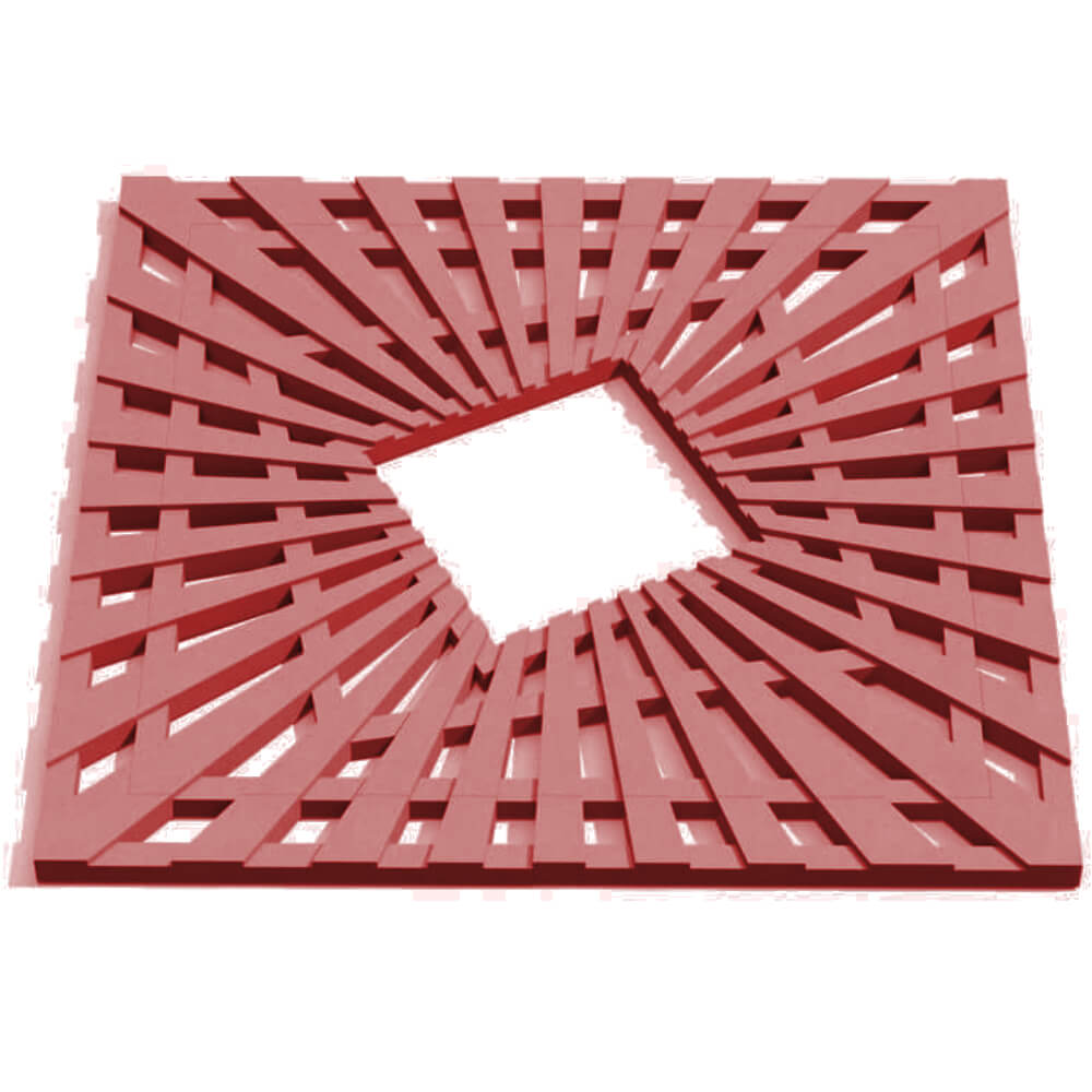 Приствольная решетка для дерева ZKING ATMOSPHERE 1.2х1.2м Красная Истра фото