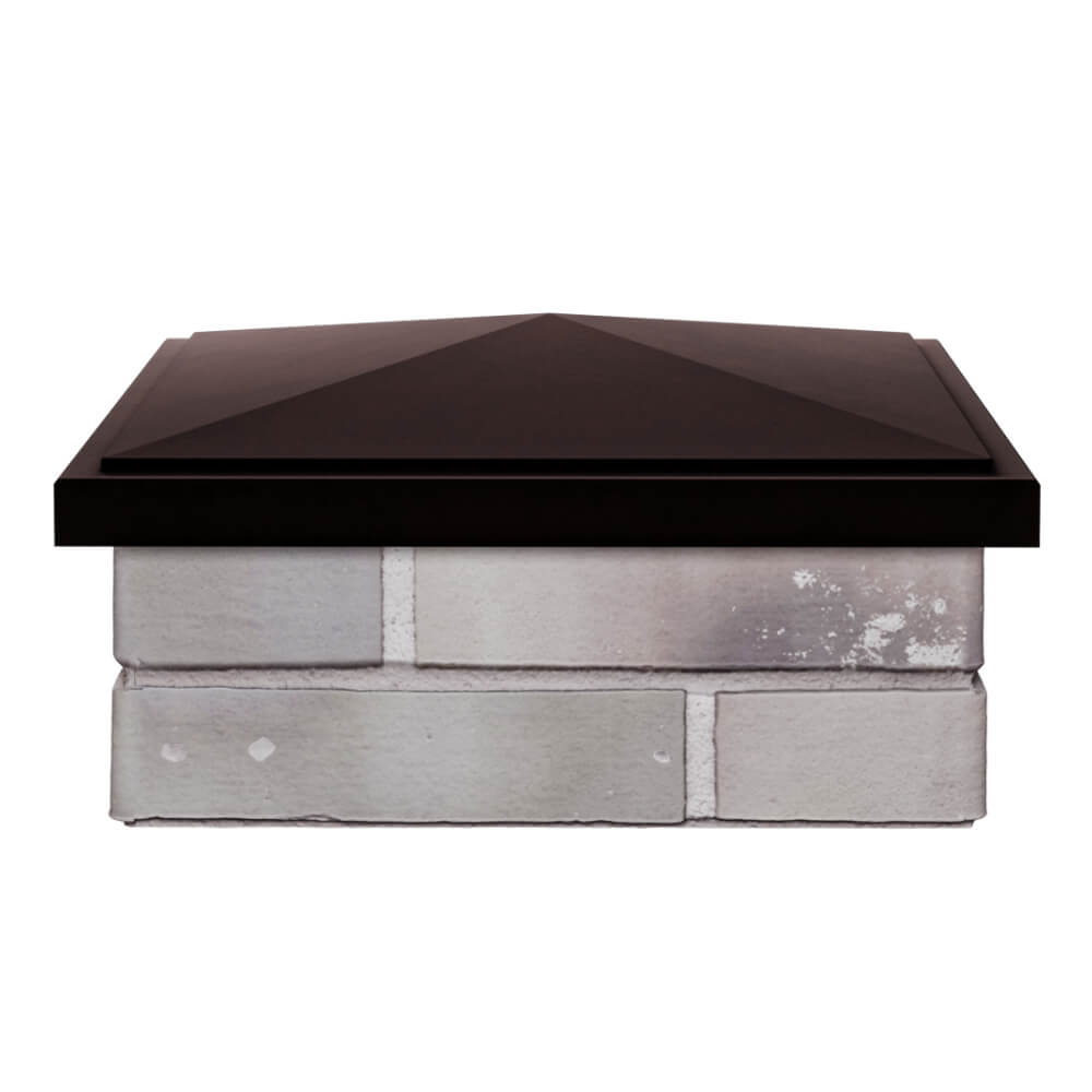 Колпак Zking БонаМоно Коричневый на столб 1.5х1.5 кирпича (385х385, 400х400мм) Истра фото