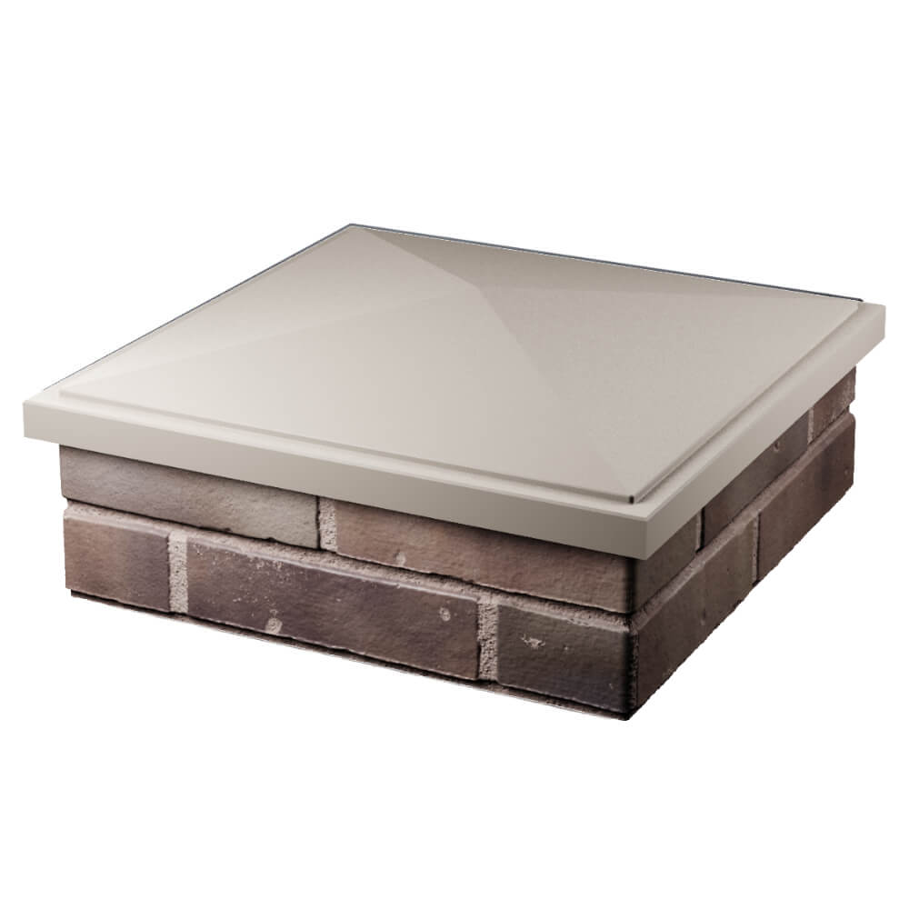 Колпак Zking БонаМоно Бежевый на столб 2х2 кирпича (515х515, 530х530мм) в Истре фото