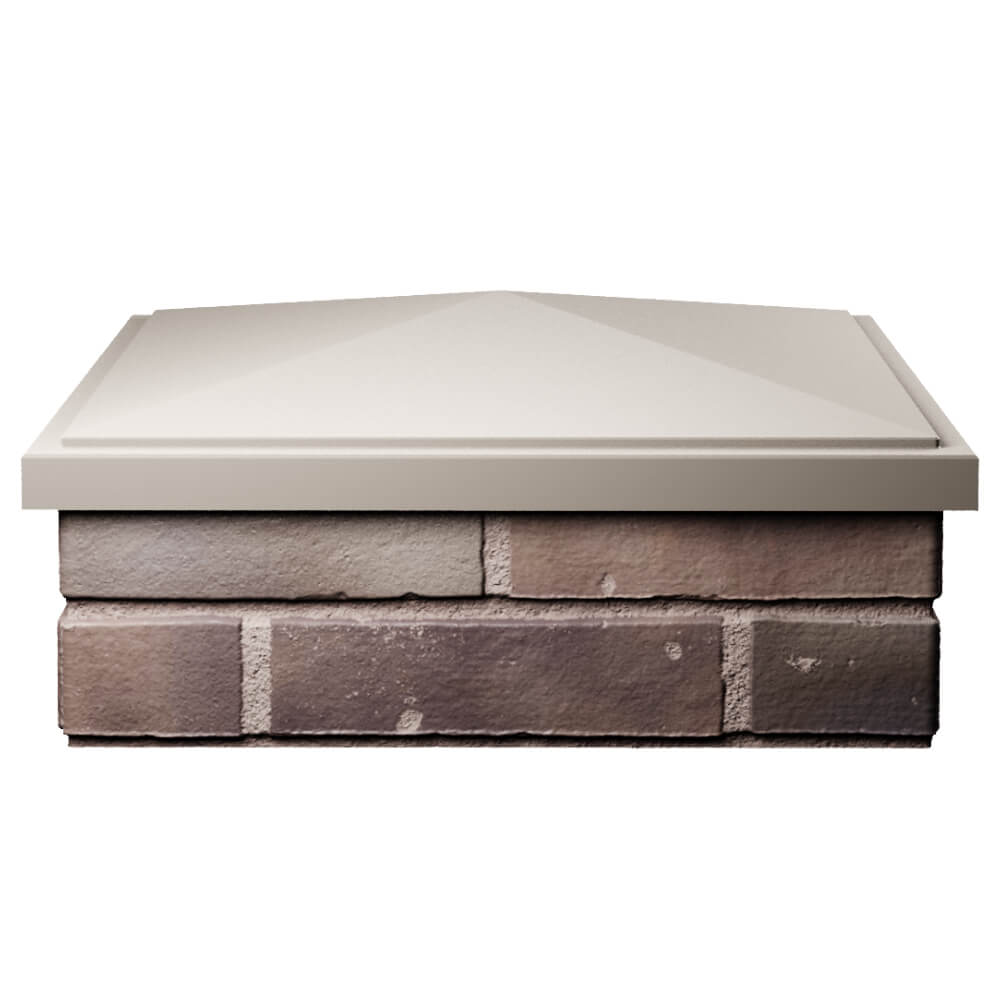 Колпак Zking БонаМоно Бежевый на столб 2х2 кирпича (515х515, 530х530мм) Истра фото