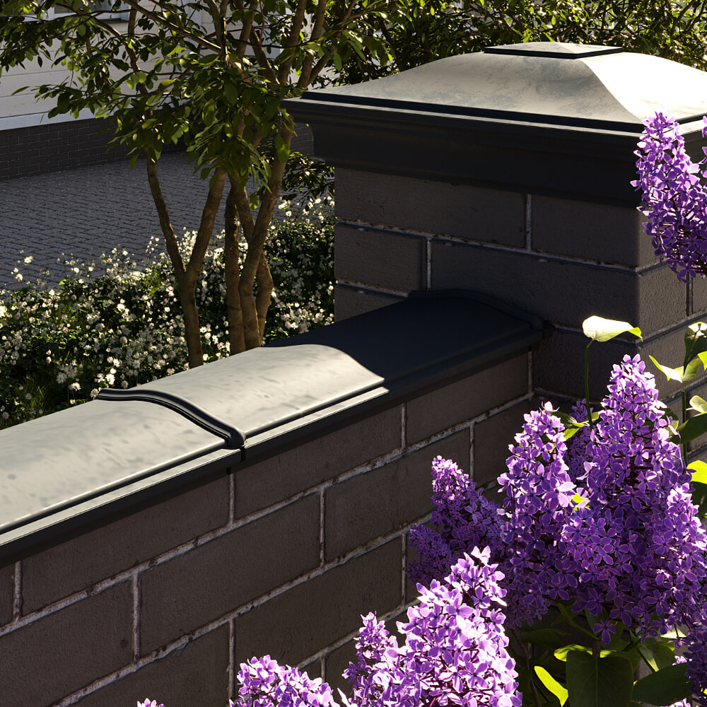 Парапет Zking Монблан Черный посадка на 0.5 кирпича (130мм) в Истре фото