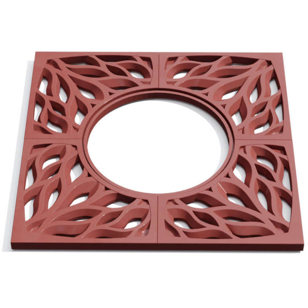 Приствольная решетка для дерева ZKING CRUST 1.2х1.2м Красная Истра фото