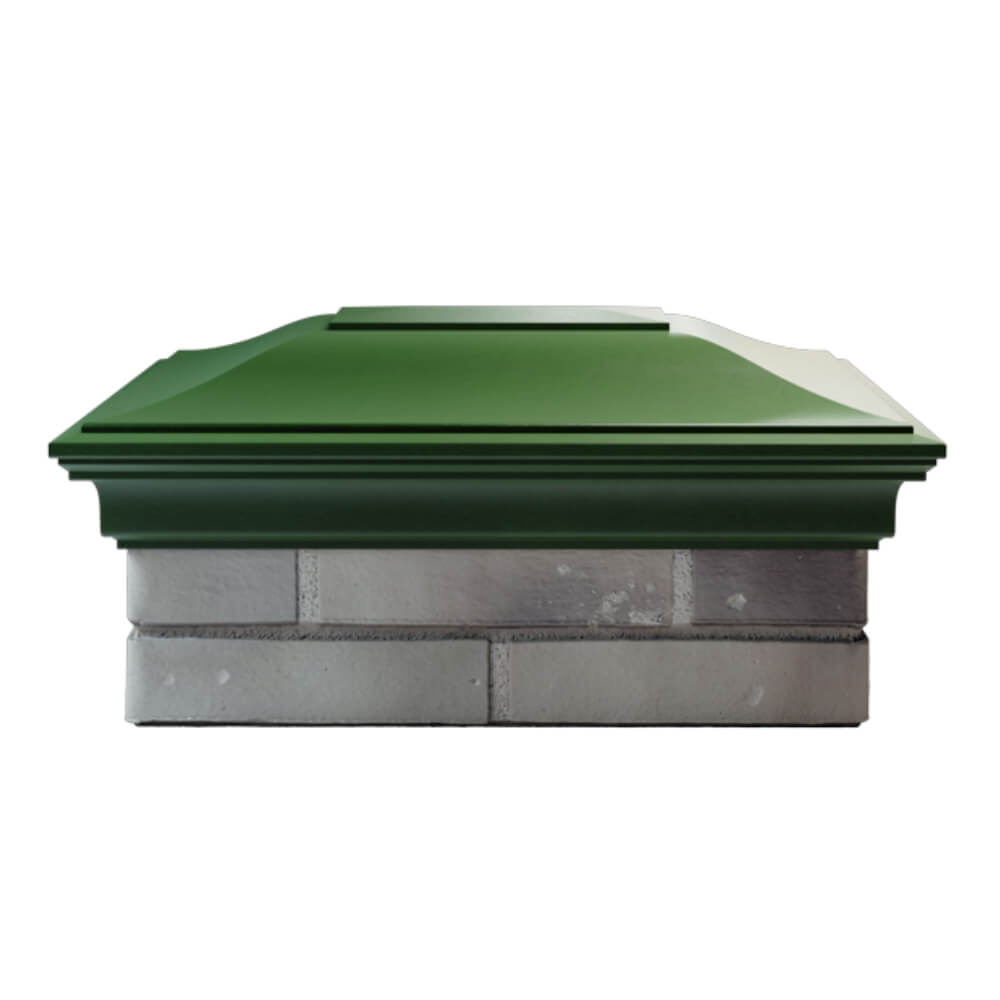 Колпак Zking Монблан Зеленый на столб 2х1.5 кирпича (515х385мм) в Истре фото