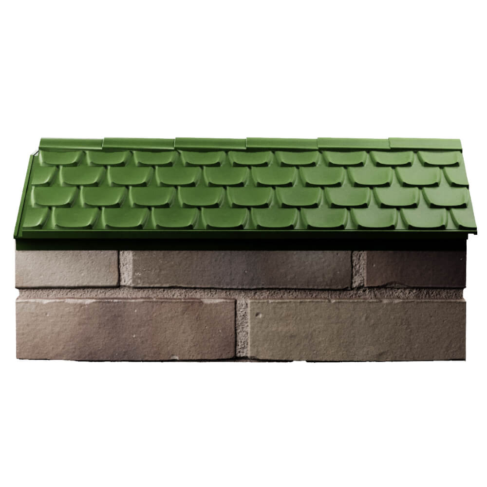 Парапет Zking Эльбрус Зеленый с посадкой на 1 кирпич (255мм) в Истре фото