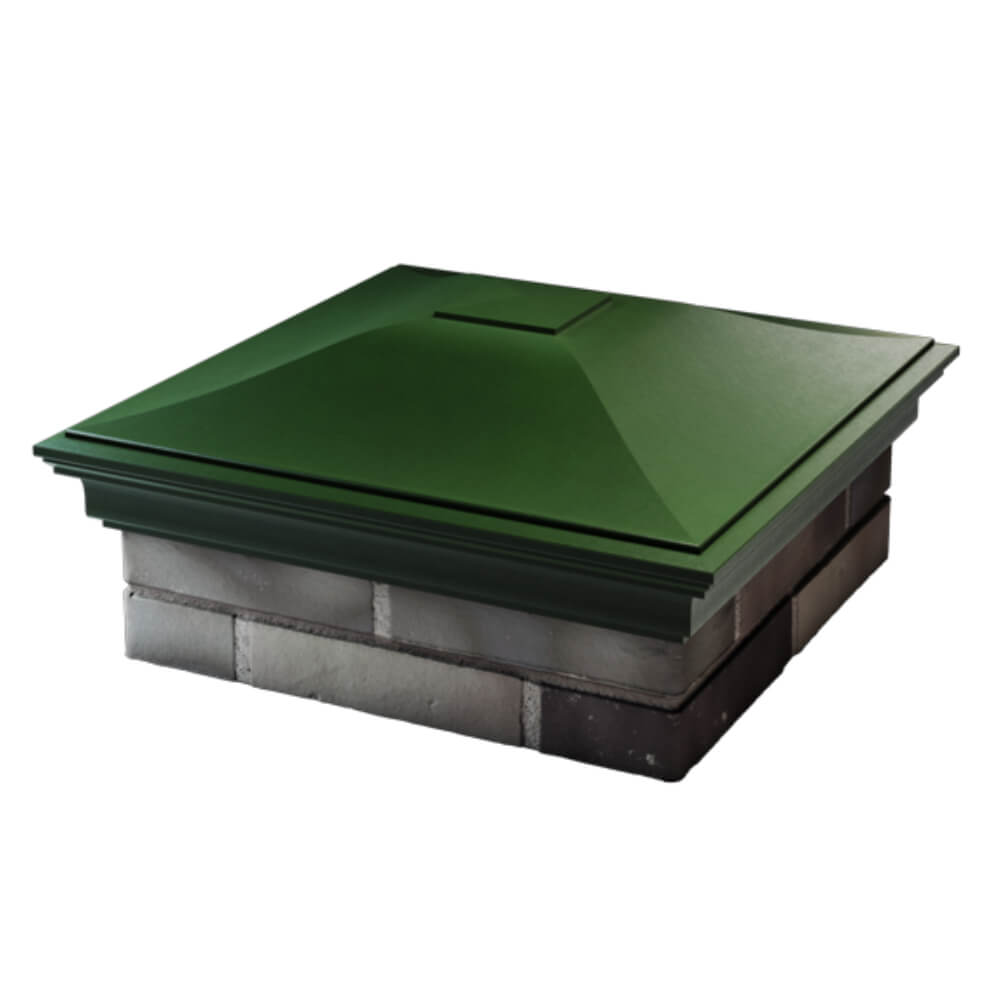 Колпак Zking Монблан Зеленый на столб 2х2 кирпича (515х515мм) в Истре фото