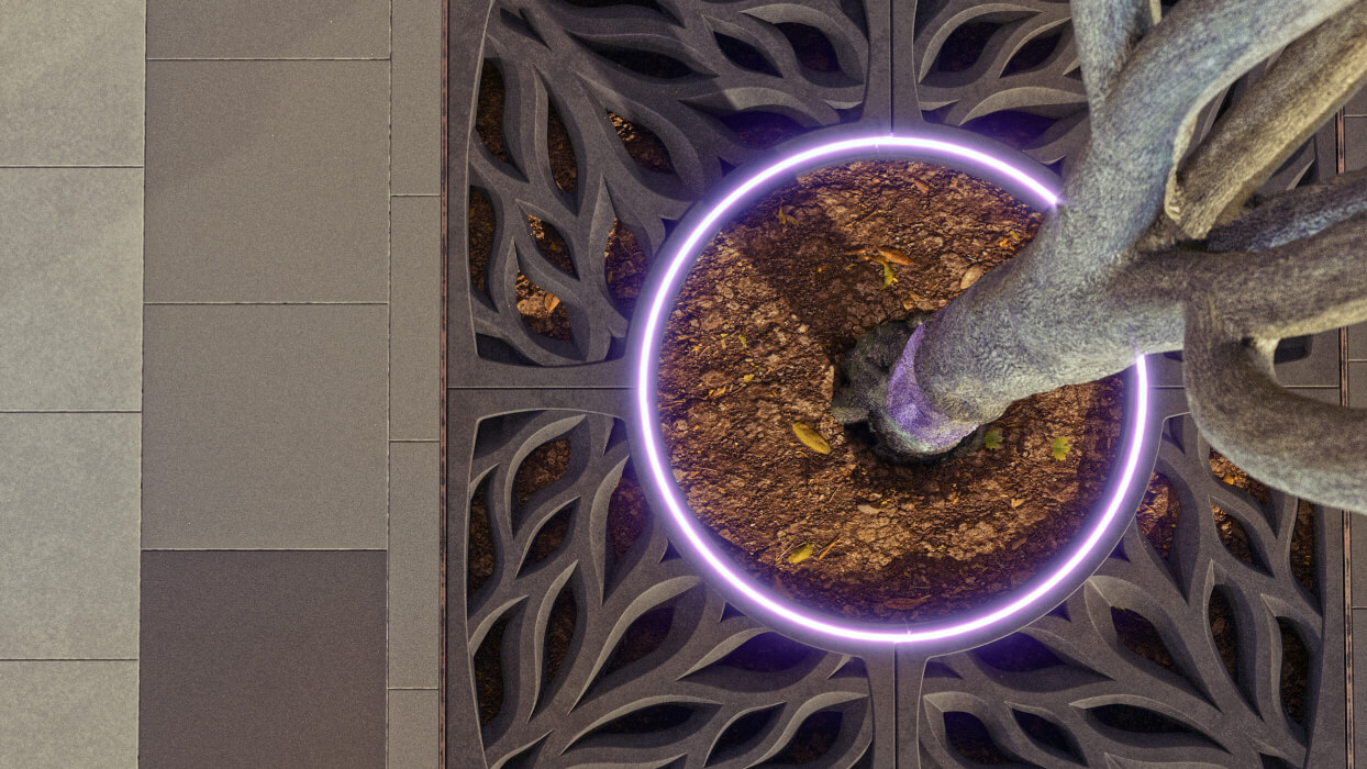 Приствольная решетка для дерева ZKING CRUST 1.2х1.2м Черная в Истре фото