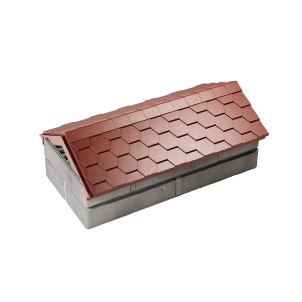 Парапет Zking Эверест Красный с посадкой на 1 кирпич (200/225/255мм) в Истре фото