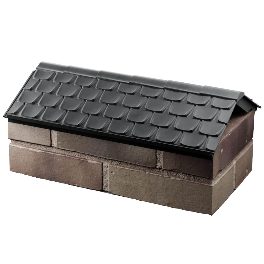 Парапет Zking Эльбрус Серый с посадкой на 1 кирпич (255мм) в Истре фото