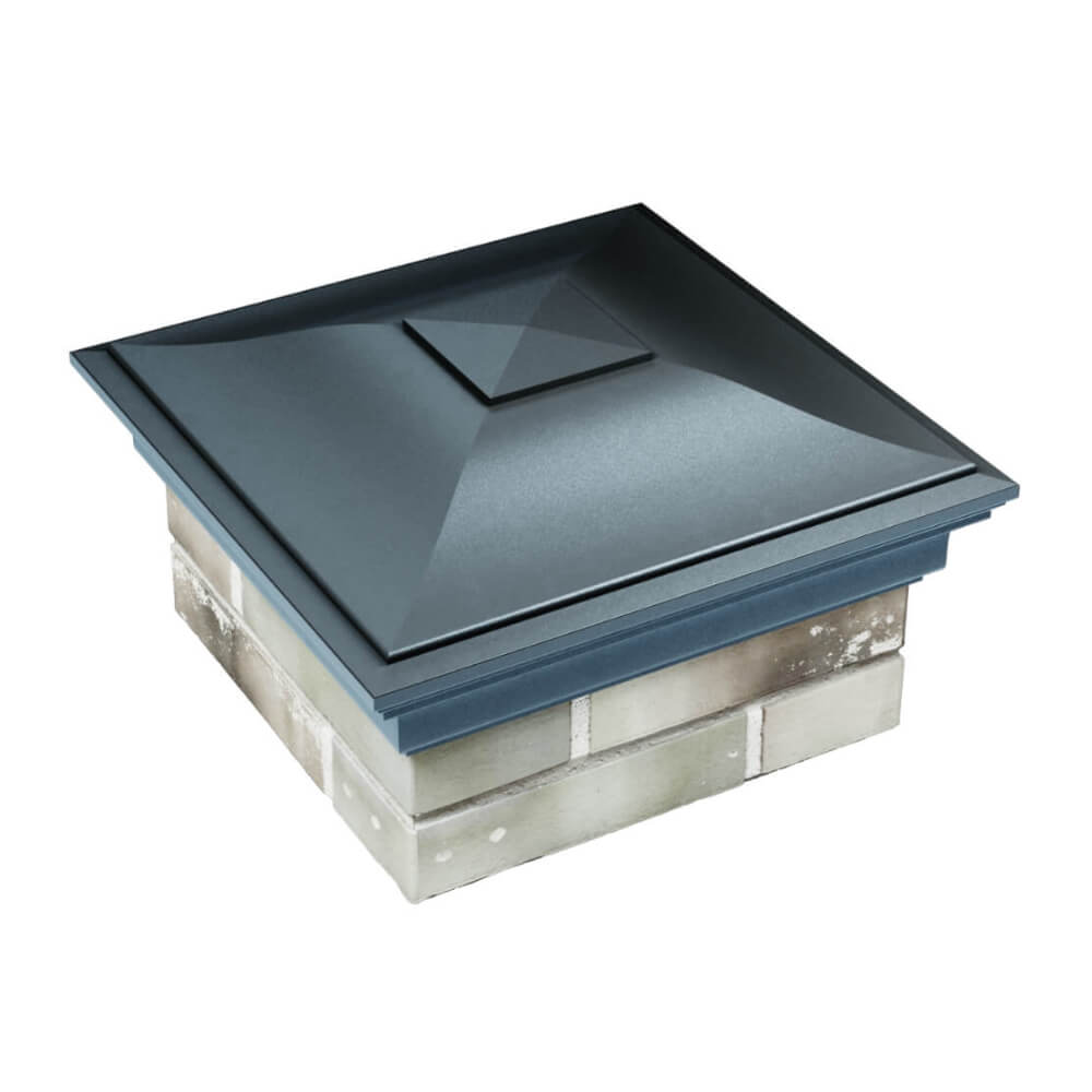 Колпак Zking Монблан Серый на столб 1.5х1.5 еврокирпича 0.7НФ (355х355мм) в Истре фото