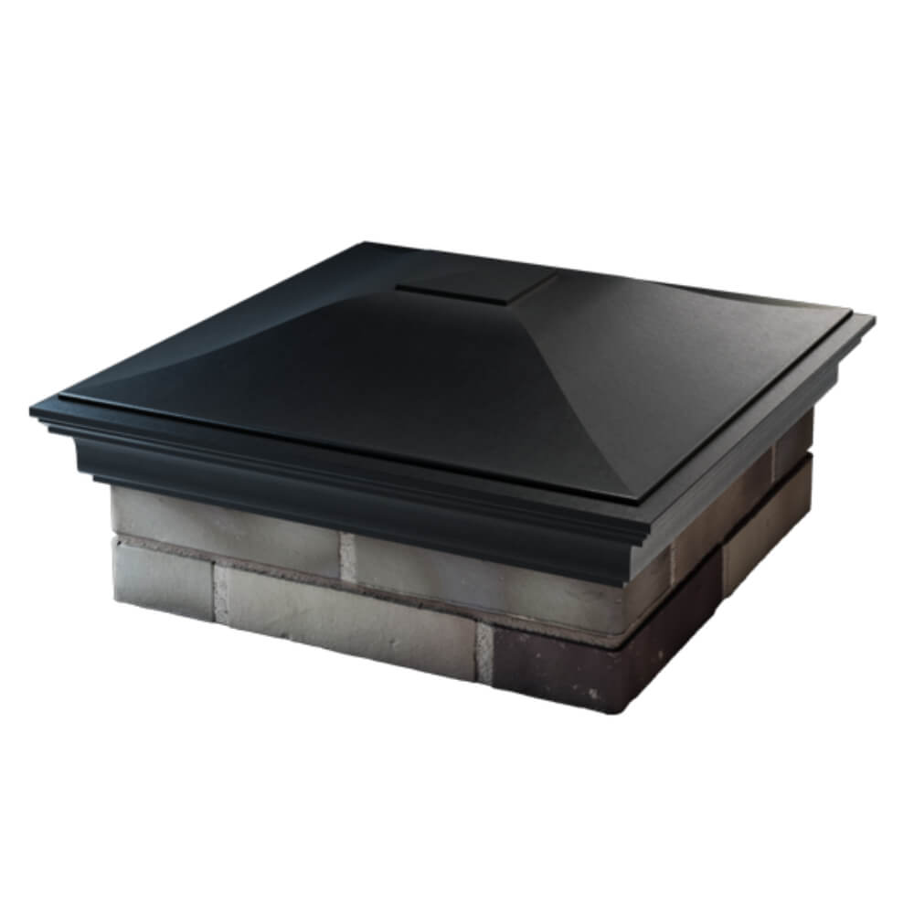 Колпак Zking Монблан Черный на столб 2х2 кирпича (515х515мм) в Истре фото