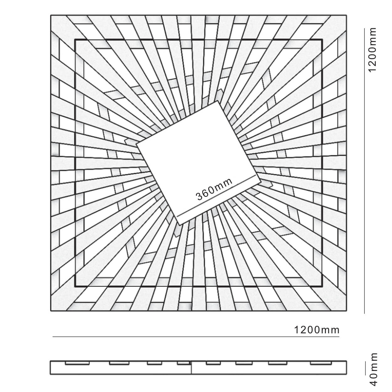 Приствольная решетка для дерева ZKING ATMOSPHERE 1.2х1.2м Черная в Истре фото