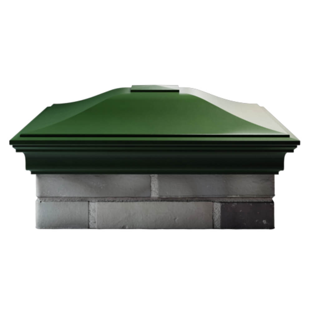 Колпак Zking Монблан Зеленый на столб 2х2 кирпича (515х515мм) в Истре фото