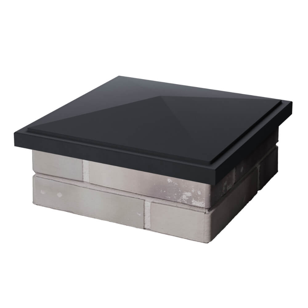 Колпак Zking БонаМоно Серый на столб 1.5х1.5 кирпича (385х385, 400х400мм) в Истре фото