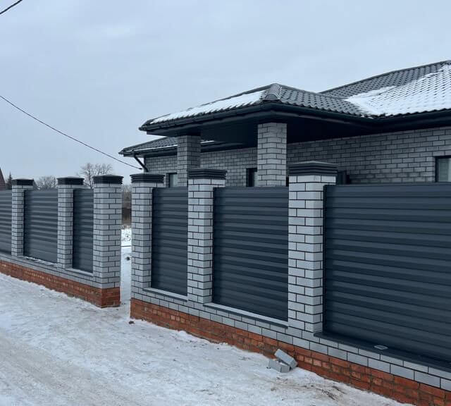 Колпак Zking Бона ХайТек Серый на столб 1.5х1.5 кирпича (385х385мм) в Истре фото