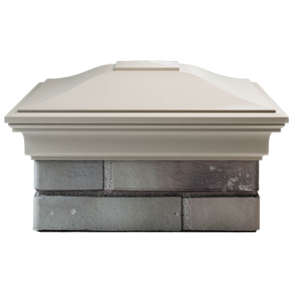 Колпак Zking Монблан Бежевый на столб 1.5х1.5 кирпича (385х385мм) Истра фото