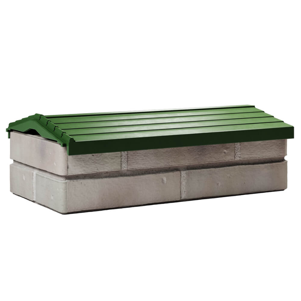 Парапет Zking Бона ХайТек Зеленый с посадкой на 1 кирпич (200/225/255мм) Истра фото