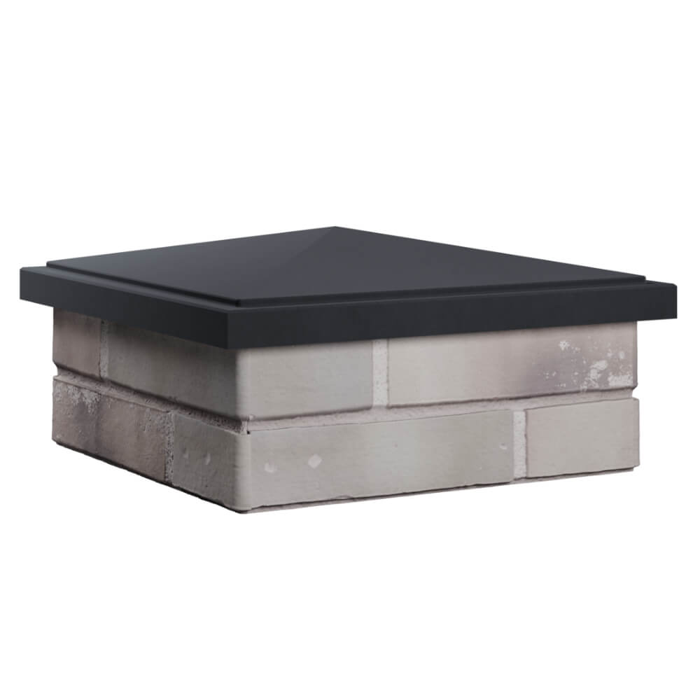 Колпак Zking БонаМоно Серый на столб 1.5х1.5 кирпича (385х385, 400х400мм) в Истре фото