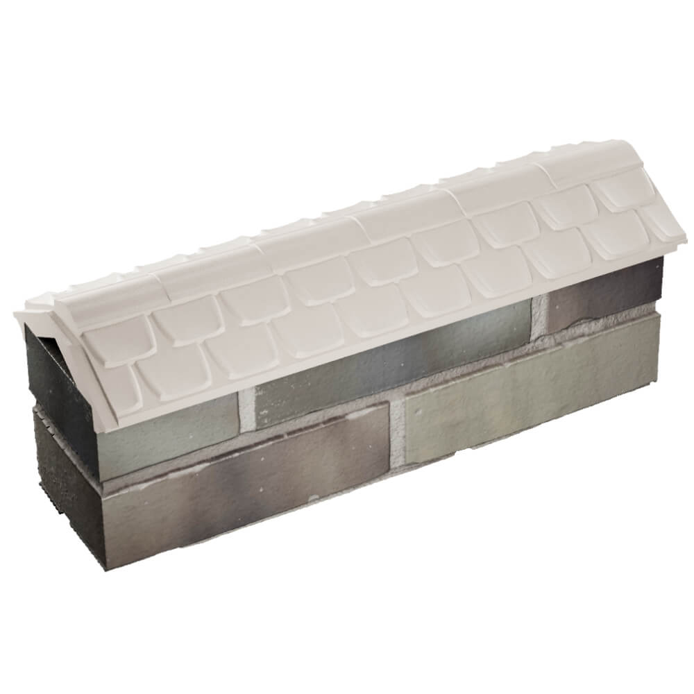 Парапет Zking Эльбрус Бежевый с посадкой на 0.5 кирпича (130мм) в Истре фото