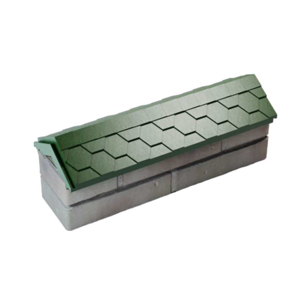 Парапет Zking Эверест Зеленый с посадкой на 0.5 кирпича (130мм) в Истре фото