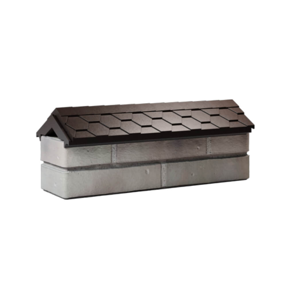 Парапет Zking Эверест Коричневый с посадкой на 0.5 кирпича (130мм) Истра фото