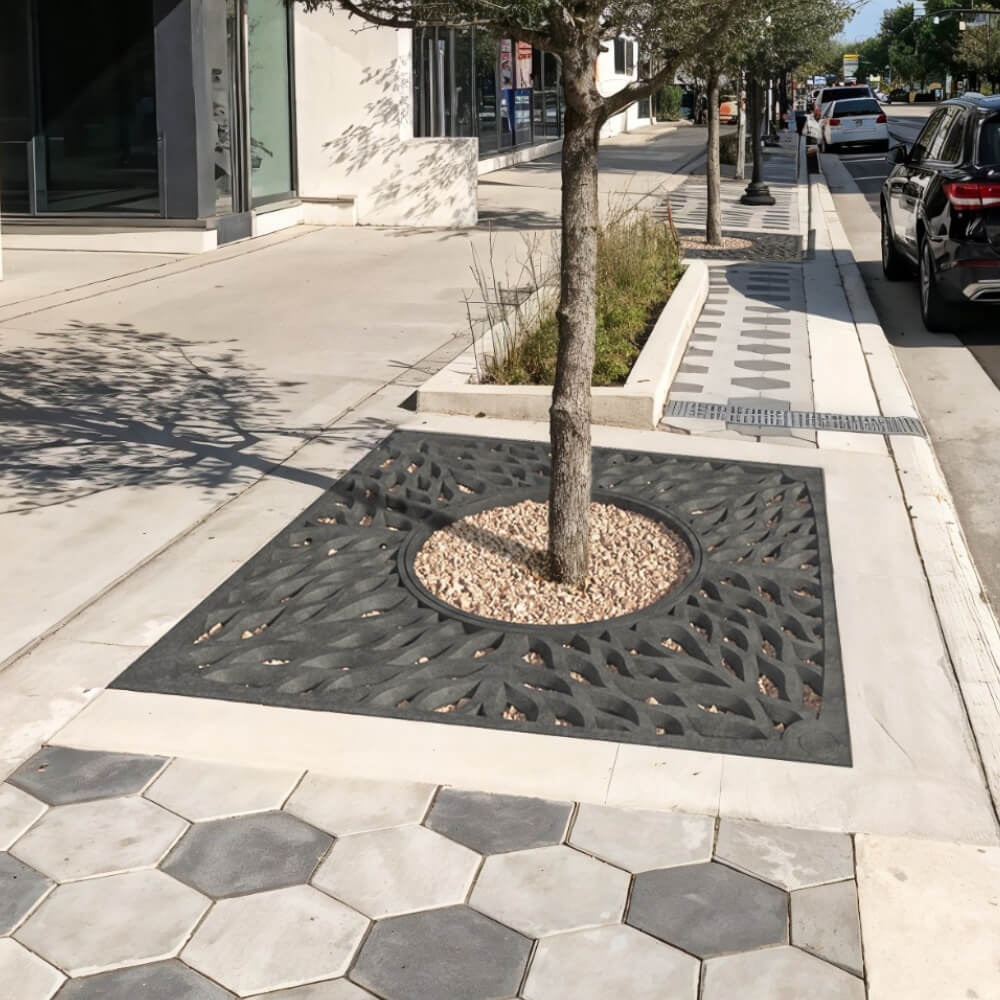 Приствольная решетка для дерева ZKING CRUST 2х2м Черная в Истре фото