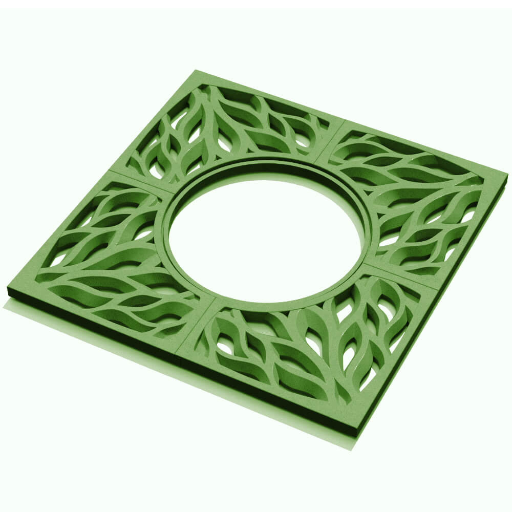 Приствольная решетка для дерева ZKING CRUST 1.2х1.2м Зеленая в Истре фото