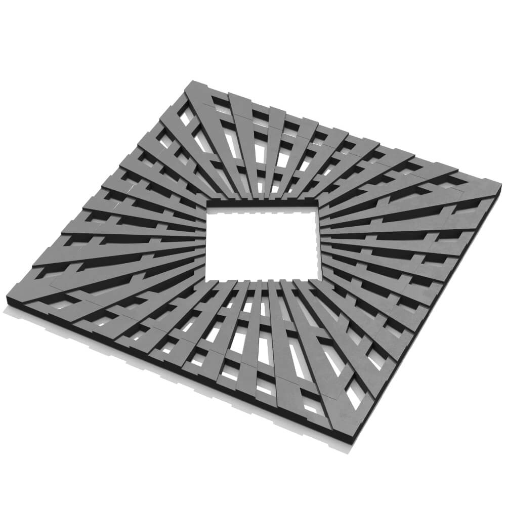 Приствольная решетка для дерева ZKING ATMOSPHERE 1.2х1.2м Серая в Истре фото