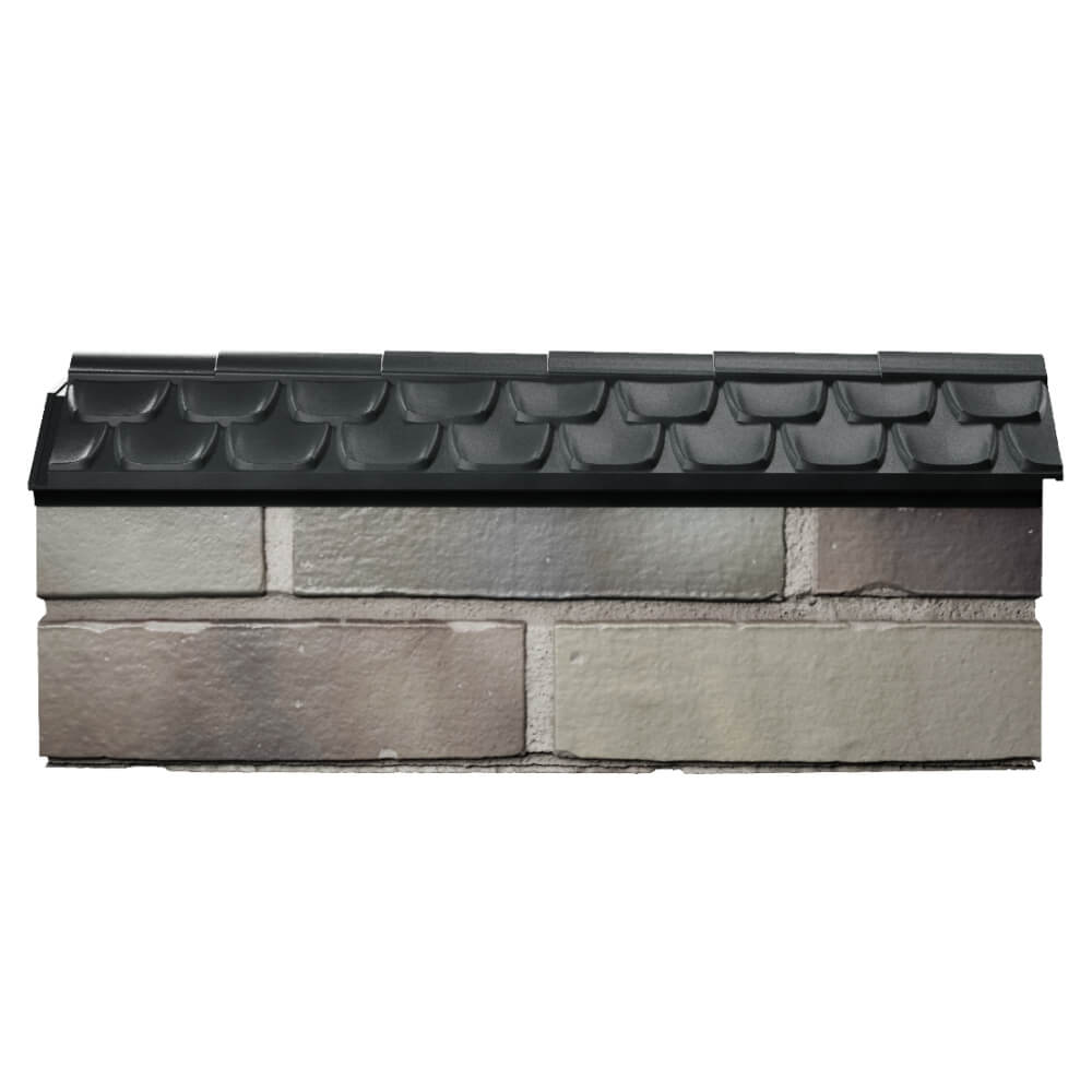 Парапет Zking Эльбрус Черный с посадкой на 0.5 кирпича (130мм) в Истре фото